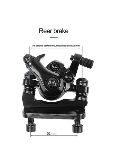 Reedark 8/10 İnç Scooter İçin Alüminyum Elektrikli Scooter Disk Freni, Siyah Ön Fren Gümüş