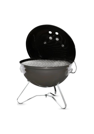 Weber Smokey Joe Premium 37 Cm Smoke Grey Emaye Tuck-n-carry Kapak Kilidi Portatif Kettle -125 Siyah