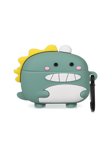 Microsonic Samsung Galaxy Uyumlu Buds 3 Pro Kılıf Cartoon Figürlü Silikon Crtn-fgr-ct-dnzr-ysl Açık Yeşil