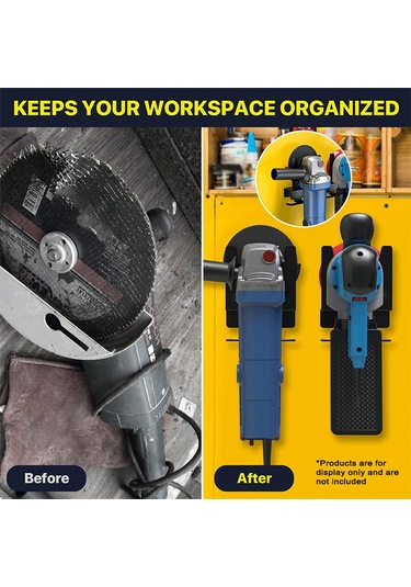 Youmex 2 Adet Duvar Montajlı Açılı Taşlama Makinesi Askısı - 5 İnç Taşlama Ve Polisaj Makineleri İçin Dayanıklı Metal Stand