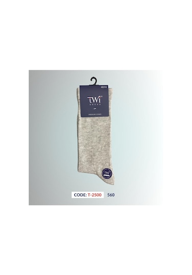 Twisocks Pamuk Soket Düz Karışık Çorap 12'li - Karışık Gri
