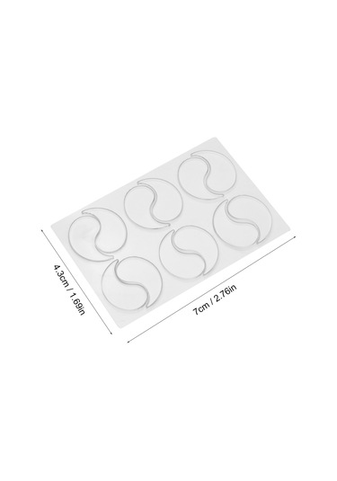 Qingmipy Parlak Simli 6 Çift Yüz Yama - Kırışıklık Önleyici Silikon Göz Maskesi, Tüm Cilt Tipleri İçin