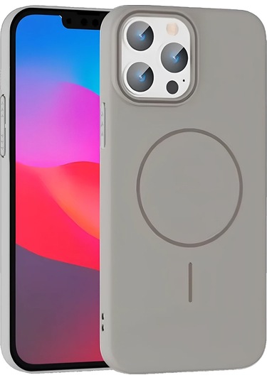 Joko İphone Uyumlu 14 Pro Max Kılıf Bros Magsafe Kapak Gri