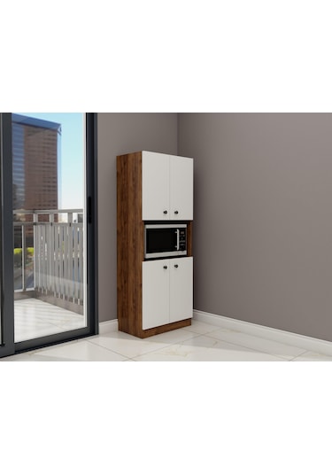 Perge Mikrodalga Dolabı Amalfi-beyaz