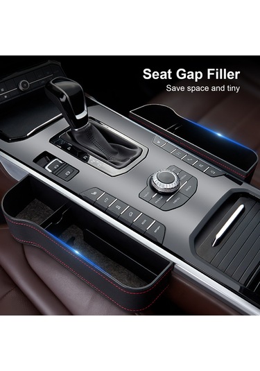 Gajeena Araç Koltuğu Düzenleyici - Pu Deri, Usb Girişli, Büyük Depolama, Kolay Kurulum Yan Renk Seçenekli