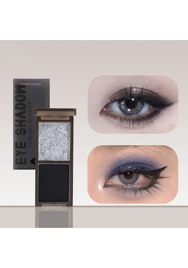 2renk Göz Farı Paleti Mat Glitter Göz Farı Gotik Kırmızı Siyah Pigmentler Su 01 01 Garden Rose