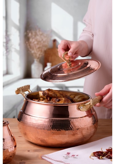 Emsan Göbeklitepe Bakır Güveç Tenceresi 18 Cm Bakır