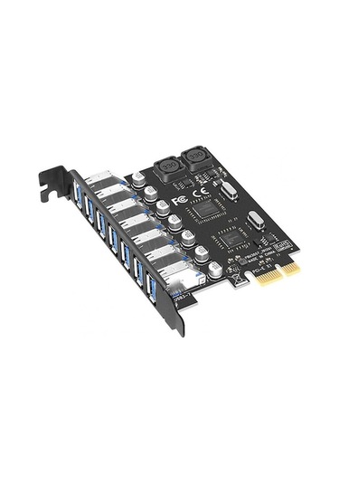 Usb 3.0 Pcı-e Genişletme Kartı, 7 Portlu, Harici Güç Gerektirmeyen, Nec Ve Vıa Çipli
