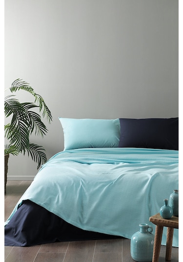 Özdilek Colormix Mint Indigo Tek Kişilik Pike Takımı Özdilek Pike