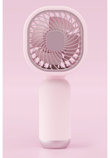 Taşınabililir Mini Usb Şarjlı El Masaüstü Vantilatör Fan Soğutucu Ym88206 Pembe