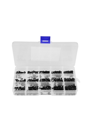 480 Adet Siyah Altıgen Vida Seti Kaiyi Standart