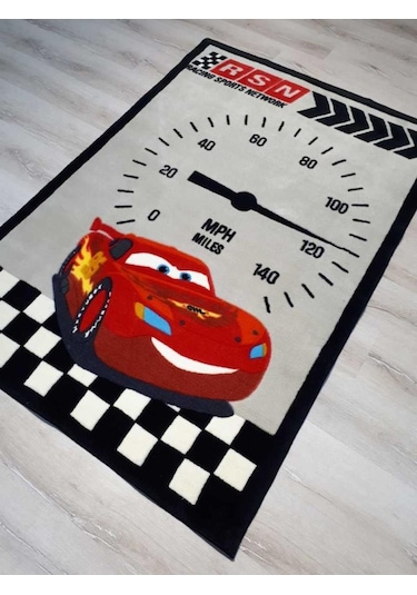 Disney Halı Çocuk Odası Halısı D203Araba 120X180 Cm