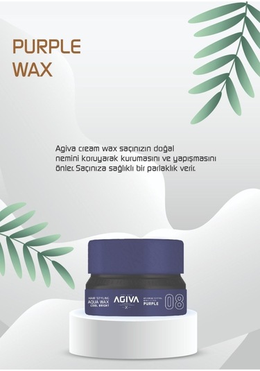 Agiva Wax 155 Ml 08 Cool Brıght Mor