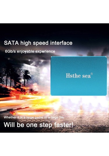 Hsthe Sea Ssd 2.5 İnç Metal Katı Hal Sürücüsü Okuma Ve Yazma Sessiz Çalışma Darbe Ve Düşme Direnci Uyumluluk Mavi 120 Gb
