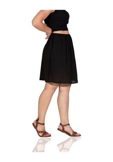 Jüpon Şile Bezi Mini Pamuk Kısa Etek Astarı Diz Boyu Kadın Jipon (484739870)