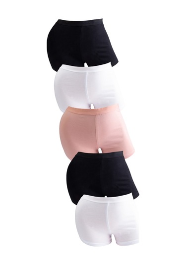 Kadın Boxer Külot 5 li Paket MIXCOLOR Çok Renkli