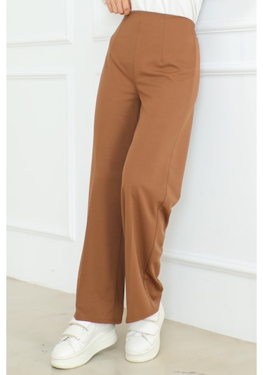 Palazzo Scuba Pantolon 866 - Kahve Kahverengi