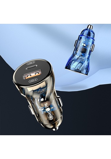 Dancemonkey Buweı 2.0 Çift Portlu Hızlı Şarj Cihazı - 30w Qc4.0+pd, Araba İçin Usb/type-c Şarj Aleti