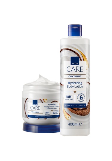 Hindistan Cevizi Yağı İçeren Yüz, El Ve Vücut İçin Çok Amaçlı Krem Ve Vücut Losyonu Paketi