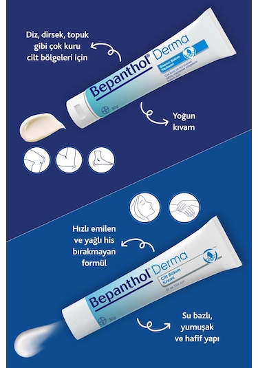Bepanthol Onarıcı Bakım Merhemi Çok Kuru Ciltler ve Tahrişe Yatkın Bölgeler İçin Bakım 30 G