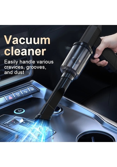 Fochsia Black El Portatif Şarjlı Mini El Fanı Taşınabilir Bilgisayar Klavye Toz Temizleme Araç İçi Kar Küreme