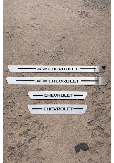 Chevrolet Nikelaj Krom Plastik 4 Parça Kapı Eşik Seti