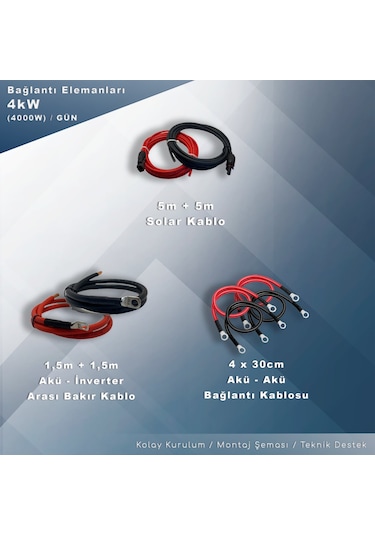 Matech 4 Kw Solar Paket Sistem 4000w/gün N11.1060