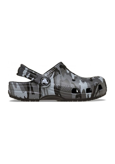 Crocs Classic Camouflage Çocuk Terlik Siyah