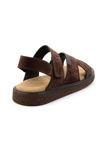 Kahve Leather Erkek Sandalet E05801030602 Kahve