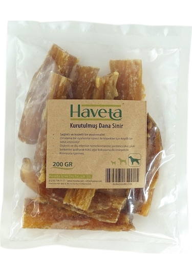 Haveta Kurutulmuş Dana Sinir Yetişkin Köpek Ödülü 200 G