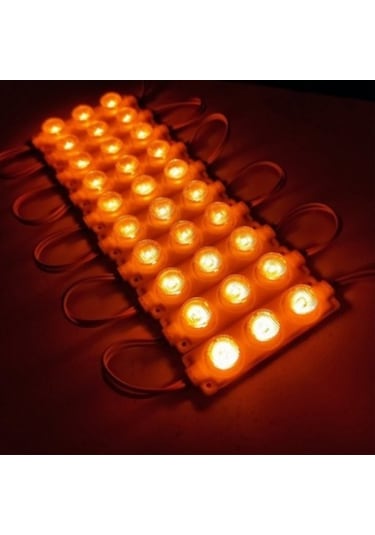 Camlı Soft Parmak Led Lamba Seti 10lu Su Geçirmez Bantlı Kesilebilir Amber Turuncu 12v Br0409927 1 Adet