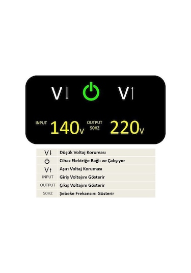 Mervesan 1000va Kombi Voltaj Regülatörü