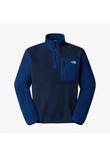 The North Face Yumiori 1/4 Zipped Erkek Mavi Polar Üst Nf0a883s8ze1 Mavi