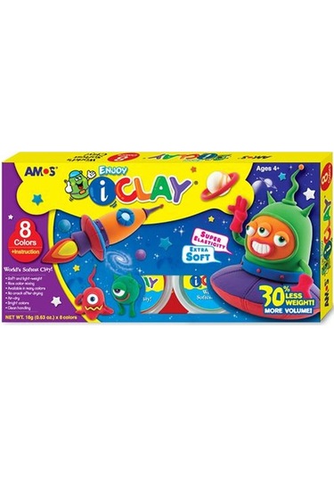 Amos i-clay Oyun Hamuru 8 Renk 18 Gr ic8p
