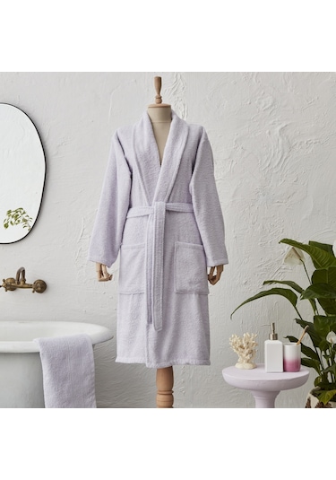 Karaca Home Judi %100 Pamuk Bornoz L/XL Lila