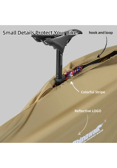 Willowhaven Rhinowalk 27 Inç Mtb Veya 700c Yol Bisikleti İçin Pembe Taşıma Çantası Hafif Bisiklet Koruma Kılıfı Ahşap