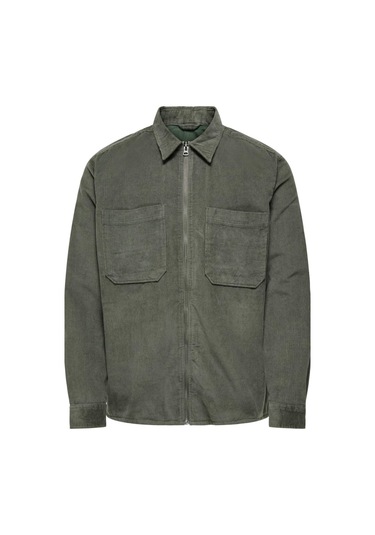 Onsalp 14w Rlx 2pkt Washd Cord Zıp Noos Haki 22029769 001