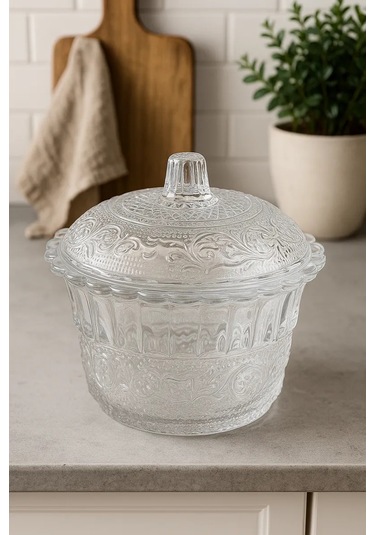 Cam Şekerlik, Kapaklı, 250 Ml 463111697 Beyaz