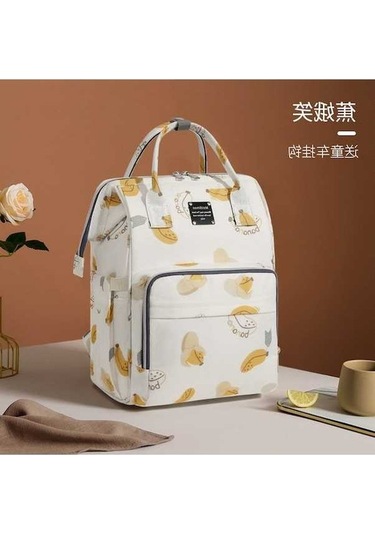 Dancemonkey Yeni Büyük Kapasiteli Anne Çantası - Su Geçirmez Beyaz Beyaz