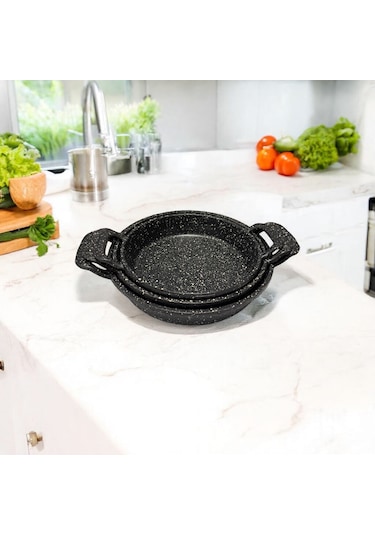 3'lü Döküm Tava Seti 20 Cm, 22 Cm, 24 Cm