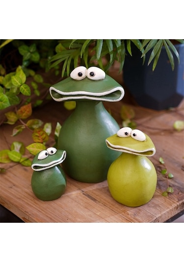Ulzyvf Kurbağa Saksı Süsleme, El Yapımı Reçine Heykel, Bahçe/ev Dekorasyonu