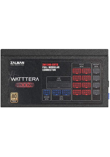 Zalman ZM1200-EBTII Watttera 1200 W 80+ Gold Aktif Güç Kaynağı