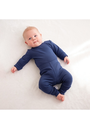 Owli Modal Bebek Takım Mavi 001