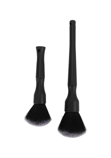 Moveevo 2 Adet Otomobil Detay Fırçası - İç Ve Dış Temizliği, Boşluklar Ve Zarf Noktaları İçin Dayanıklı Nilon Fiber + Abs Malzeme