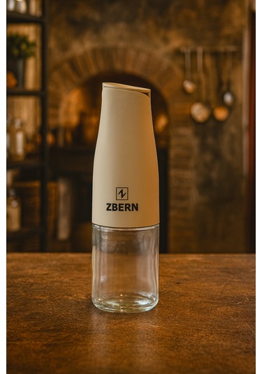 Royal Gross 500 Ml Beyaz Cam Yağdanlık Sızdırmaz Kapaklı Şık Yağ Ve Sirke Şişesi Beyaz