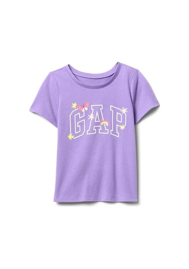 Gap Logo Grafikli T-shirt - 710283-10021 Mavi