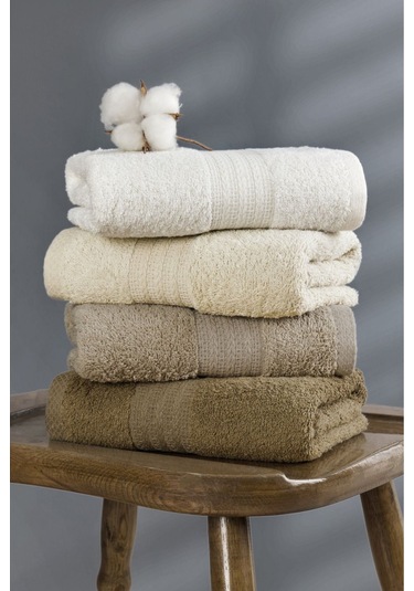 Kahve Rainbow Havlu Seti Kahve