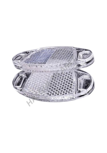 Hsgl Bisiklet Beyaz Jant Reflektörü 2 li set Jant Aksesuar Reflektörlü Siyah