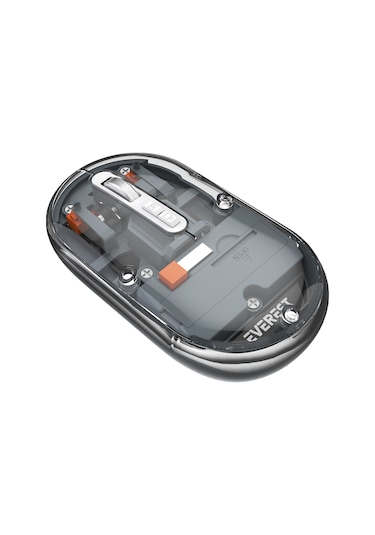 Everest Sm-bt29 Glassy Usb Gri Transparan 2in1 Bluetooth Ve 2.4ghz Kablosuz Mouse Sm-bt29