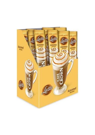 Cafe Crown Karamel Aromalı Latte 24 x 17 G